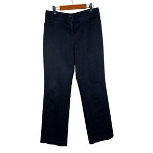 J Jill Blue Jeans Size 8 Petite Dark Wash Bootcut Stretch